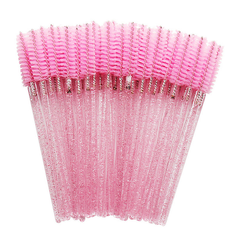 100 Pieces Mascara Wands Eyelash Lash Brushes Eyebrow Spoolies