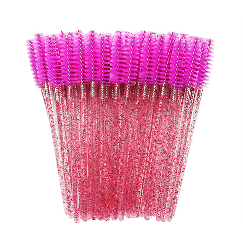 100 Pieces Mascara Wands Eyelash Lash Brushes Eyebrow Spoolies