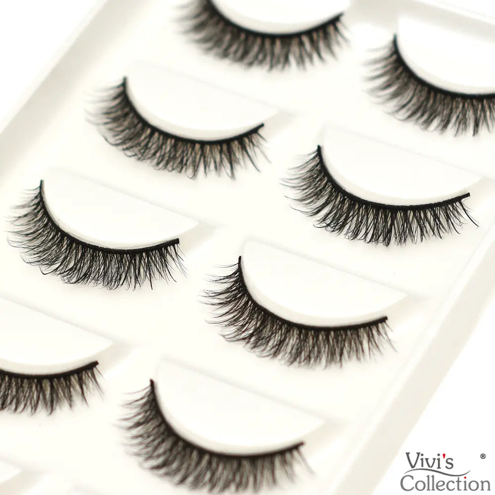 Lashes Natural False Eyelashes Faux Mink 3D Wispy Long Thick Short Cat Eye UK