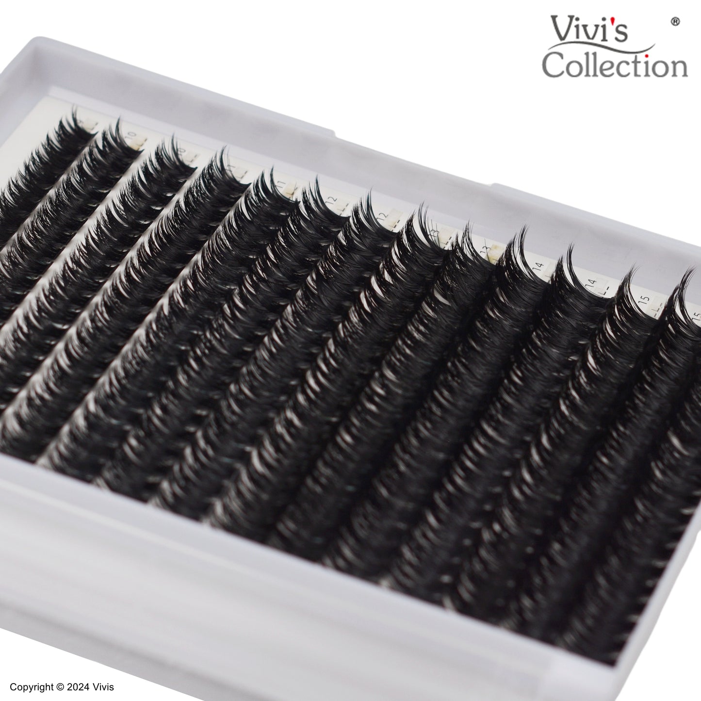 Cluster Lashes - Individual Eyelashes - D Curl 80p Extra Thick 9-16mm
