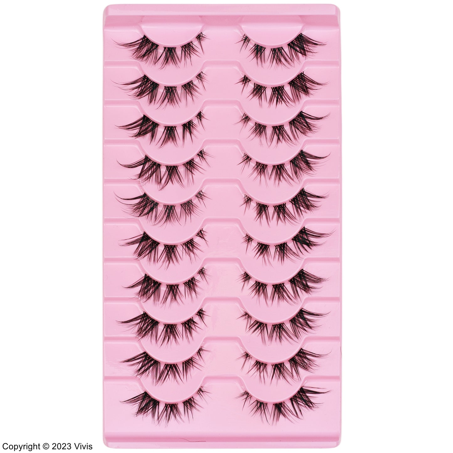 Z01 - Cat Eye 10 Pairs - 1.4cm
