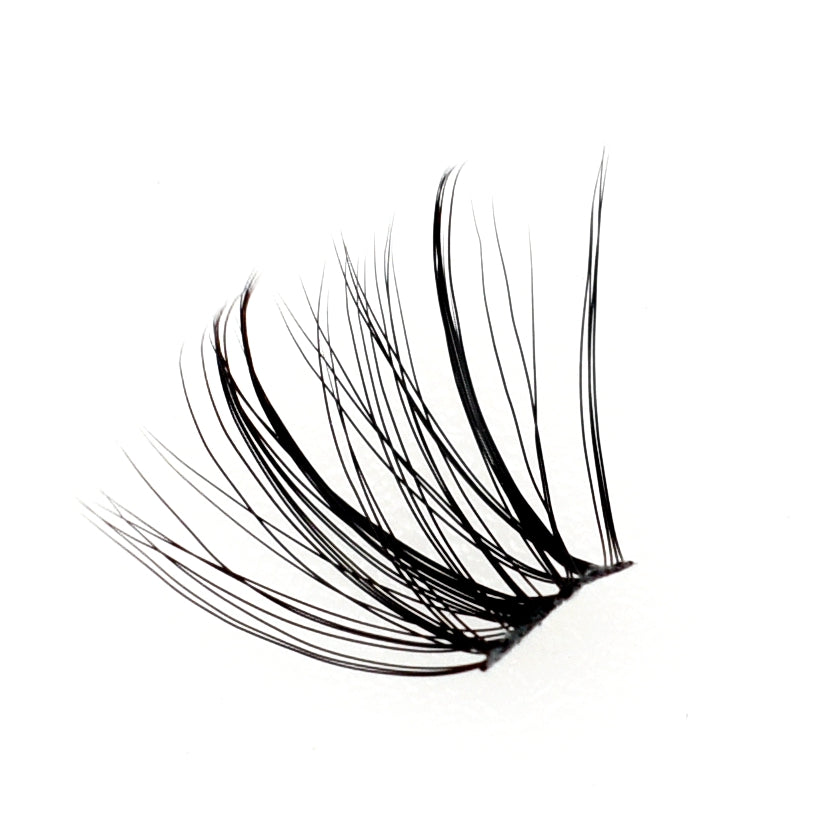 Cluster Lashes Individual Eyelashes Natural Wispy - D Curl 3D 8-16mm Mixed - S03