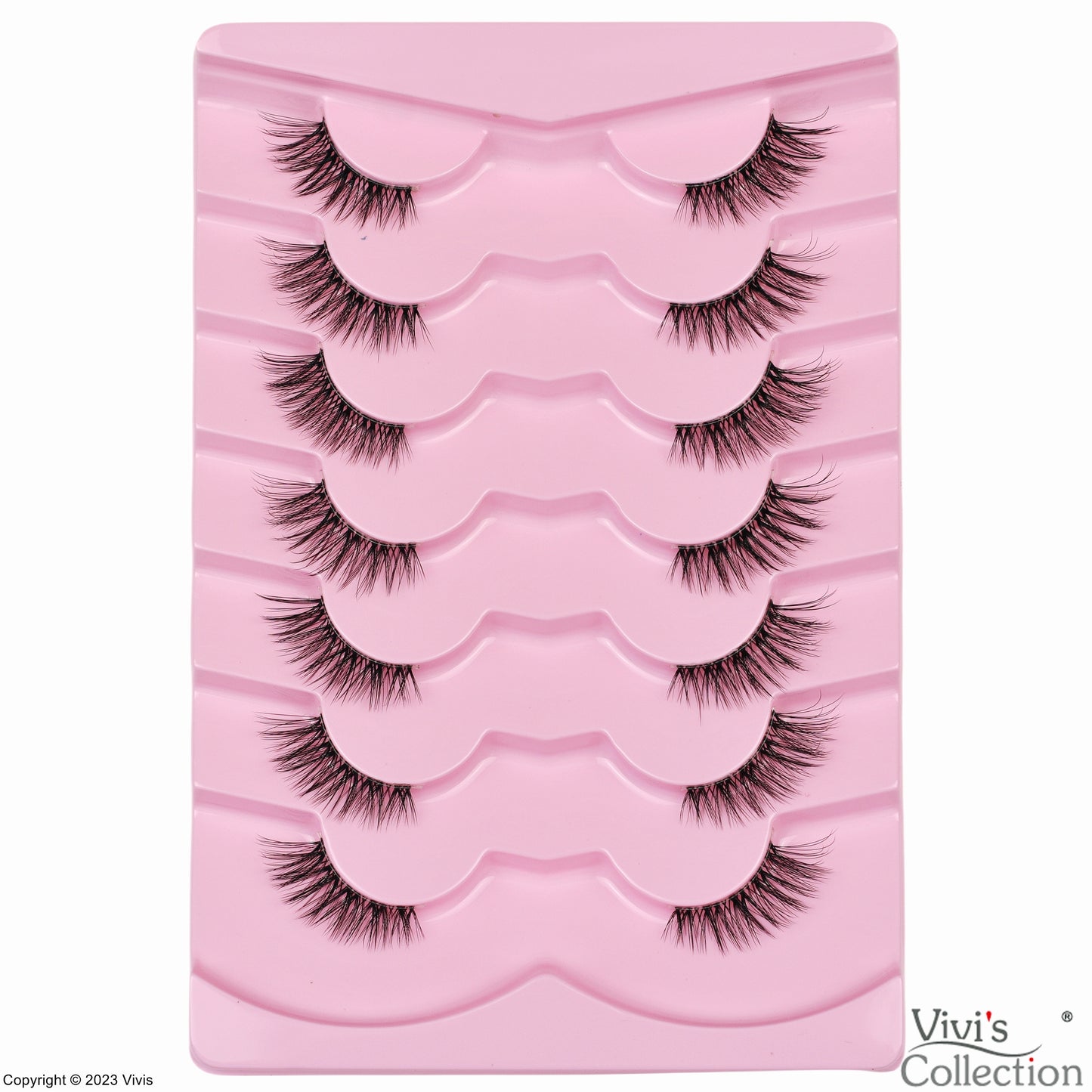 Half Lashes - 318B - Wispy - 1.4cm