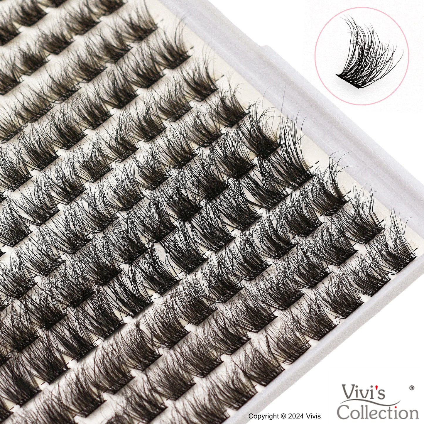 Cluster Lashes - 5D Fluffy - D Curl