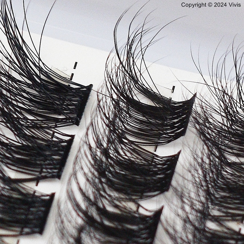 Cluster Lashes - 5D Fluffy - D Curl