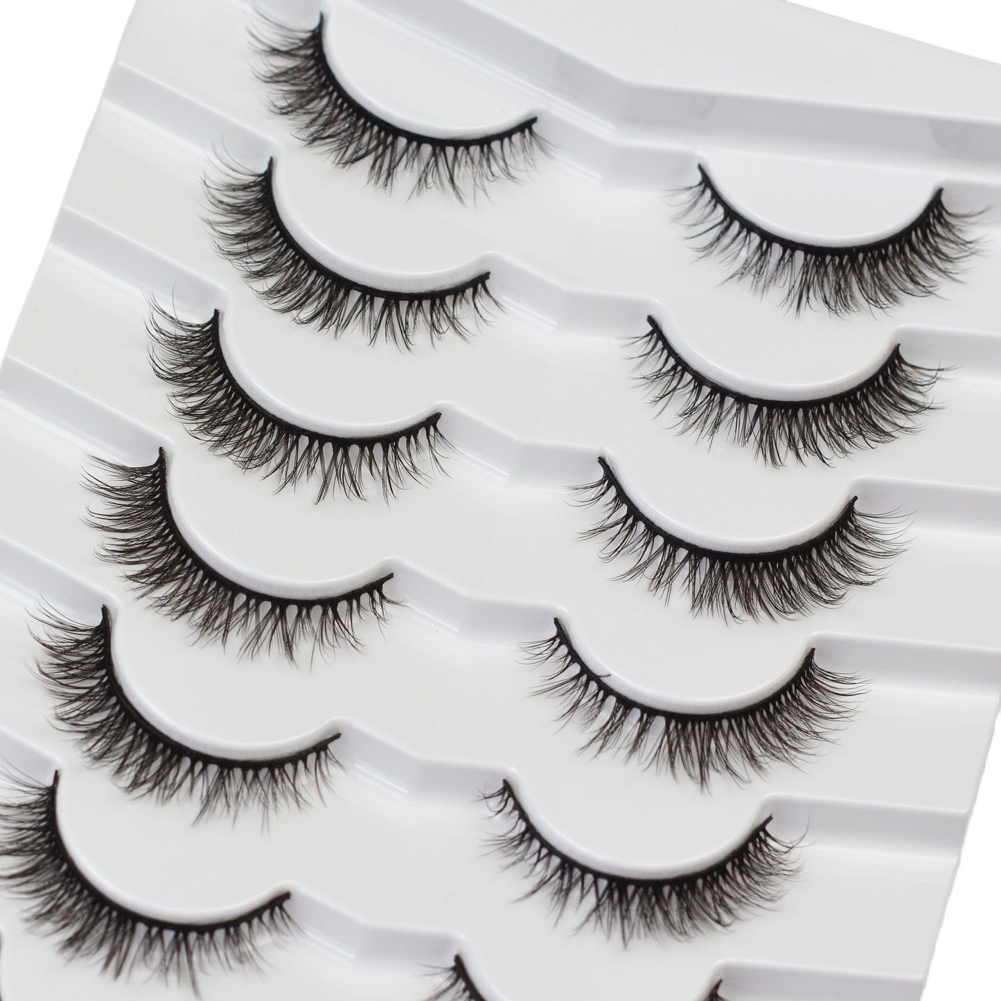AL001- Extra Short - Fluffy 5D - 1.1cm Length - Cat Eye