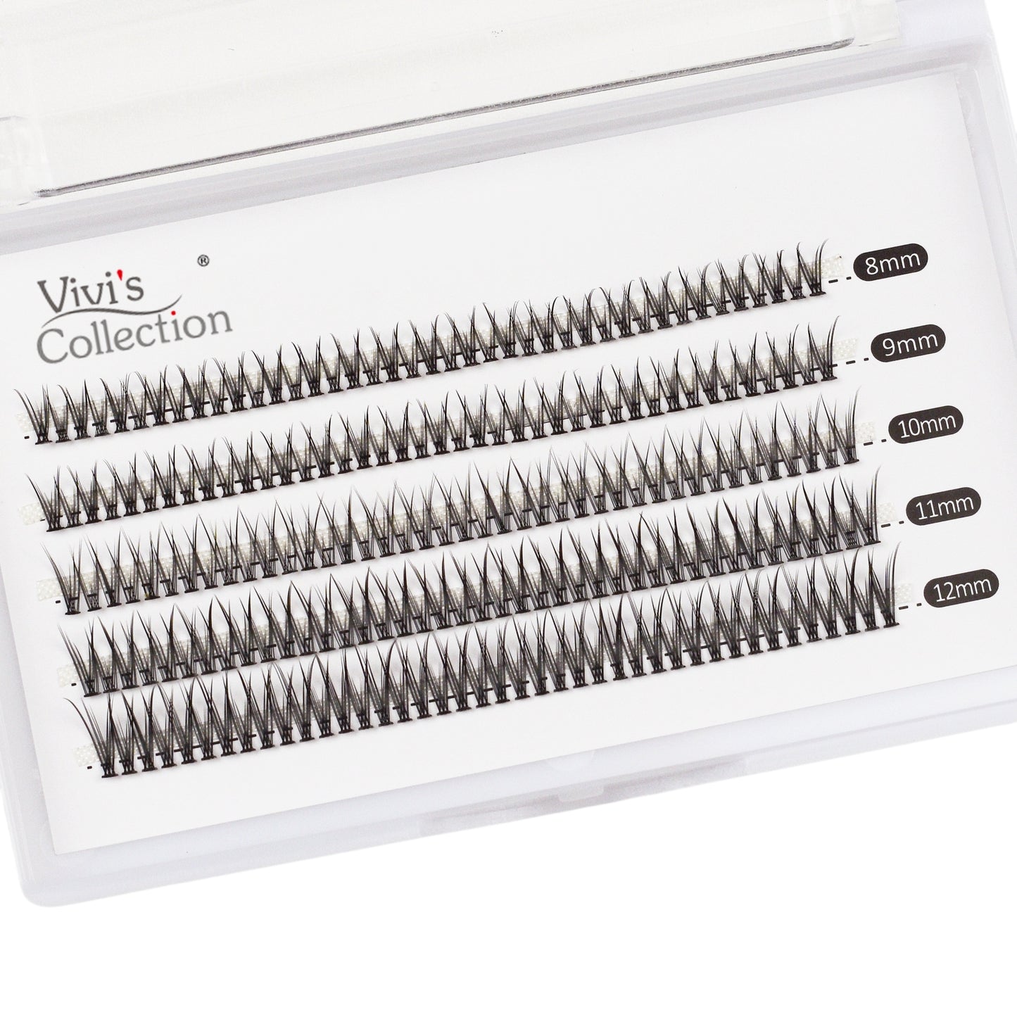 Fishtail Cluster Lashes - Natural C Curl 8-12mm