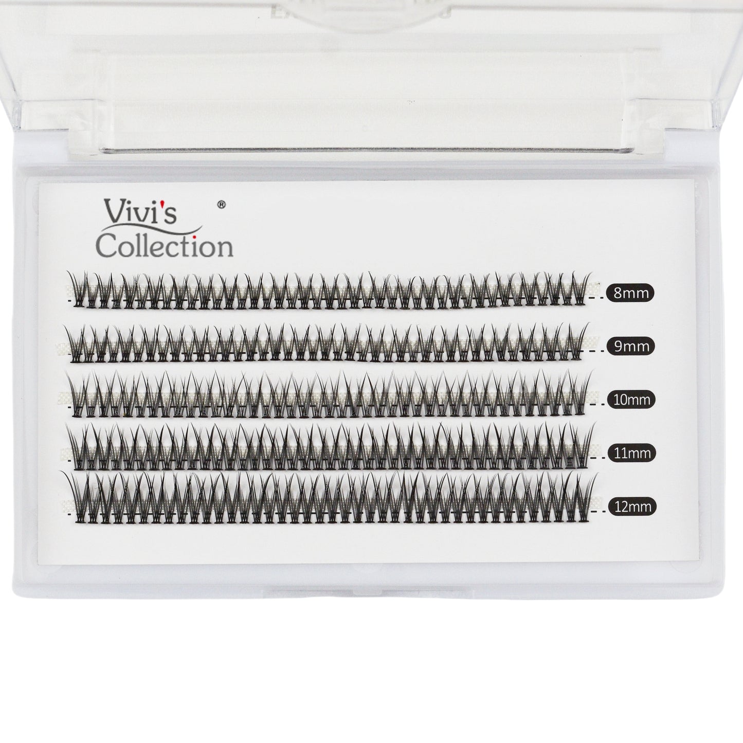 Fishtail Cluster Lashes - Natural C Curl 8-12mm