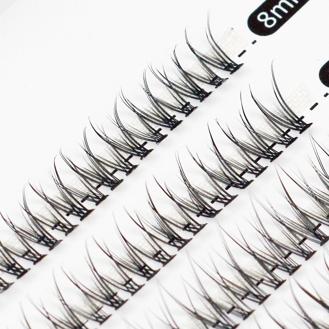 Fishtail Cluster Lashes - Natural C Curl 8-12mm