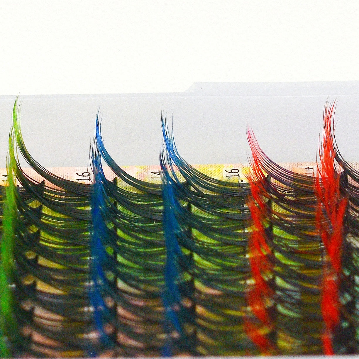 Lashes Cluster - Colored Individual Eyelashes - D Curl - 14 16mm