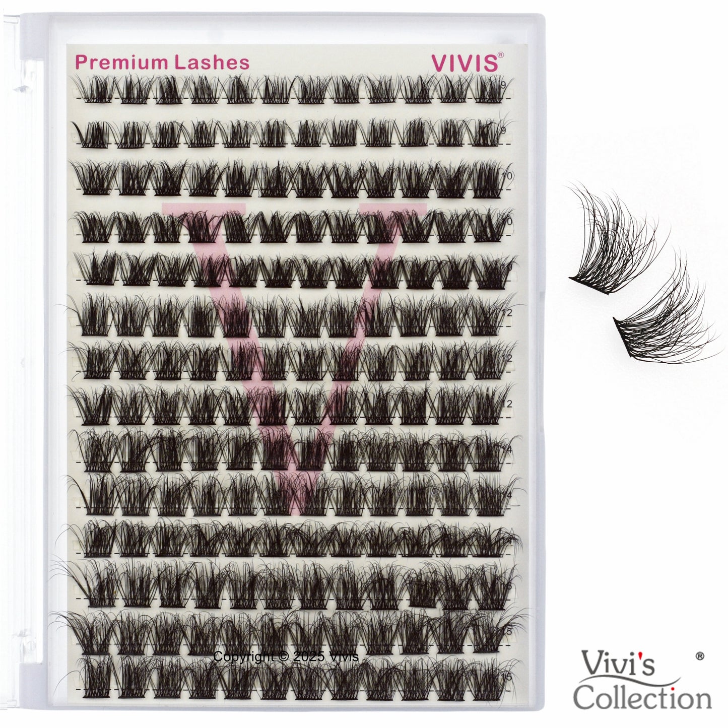 Cluster Lashes - 5D Fluffy - D Curl