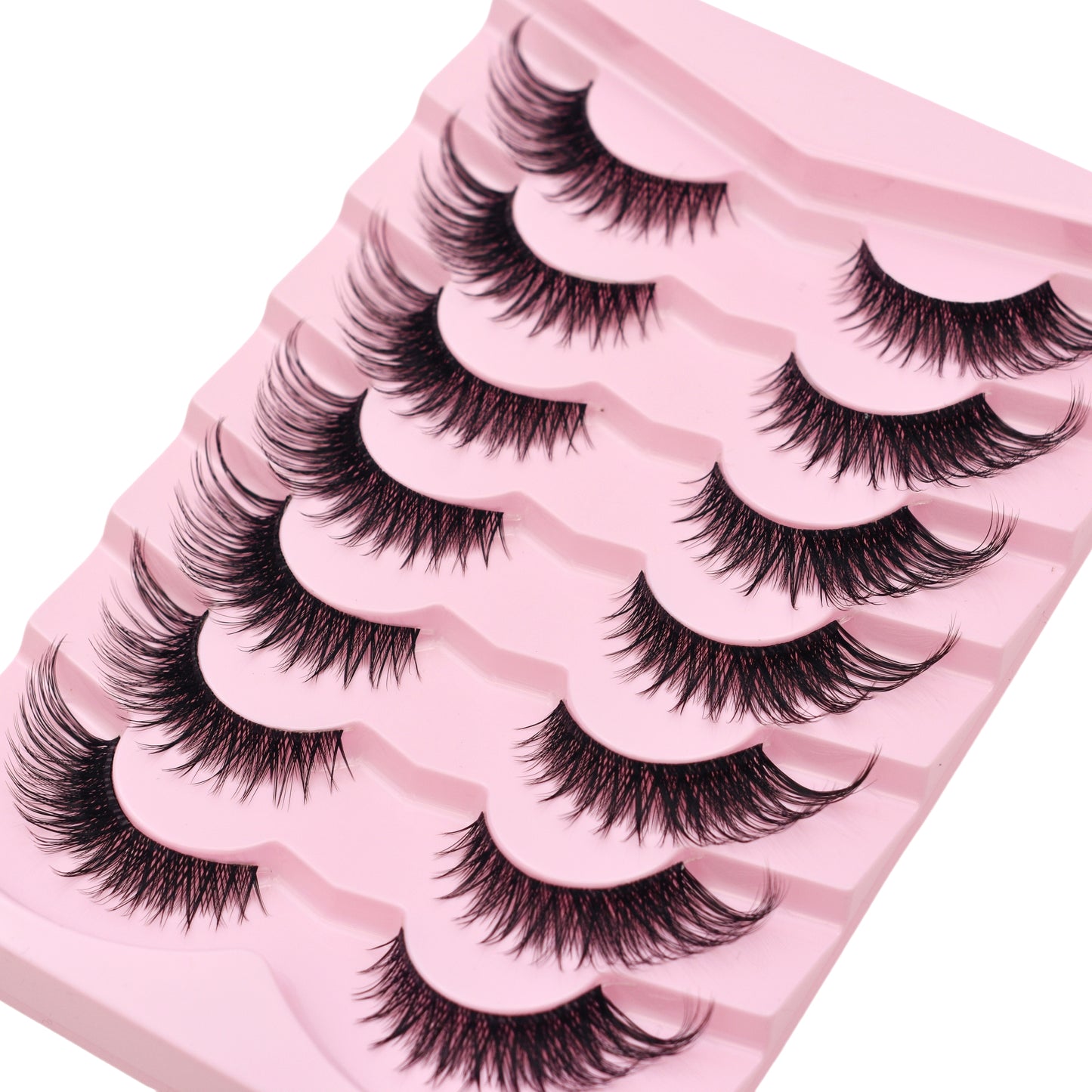 Wispy Cat Eye Lashes- Long Fluffy Winged Eyelashes -1.5cm DC03