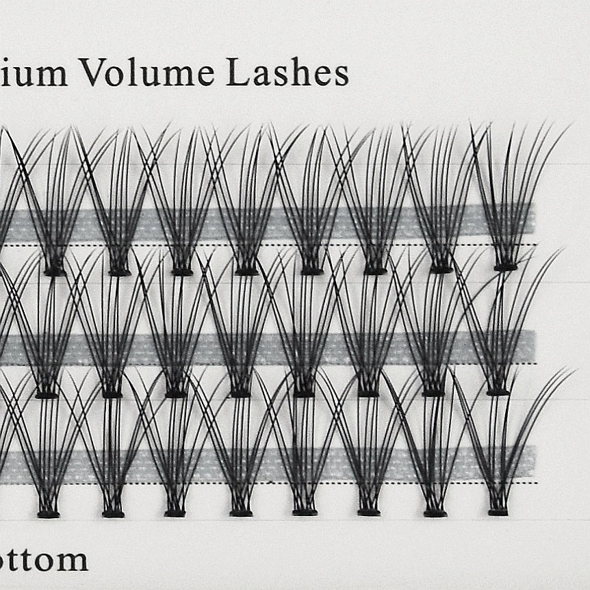 Cluster Lashes - Natural 10p- C Curl - 60 Stand
