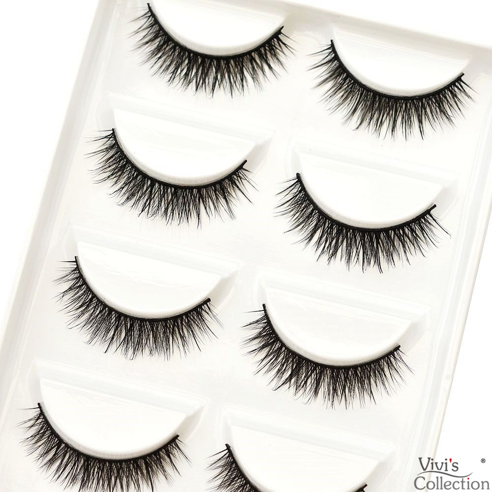 3D- Wispy, Doll Eye Lashes - 1.2cm (Short)