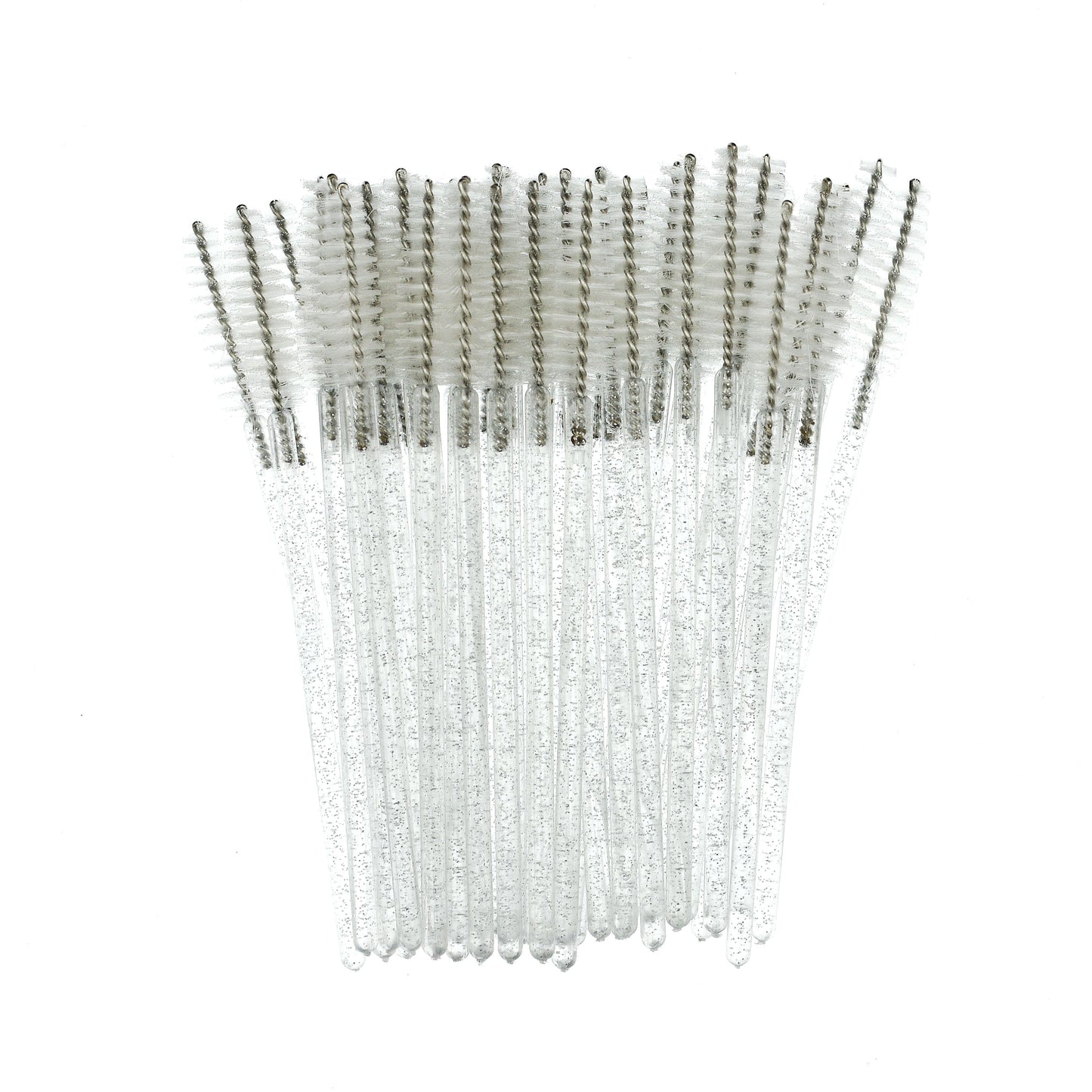 100 Pieces Mascara Wands Eyelash Lash Brushes Eyebrow Spoolies