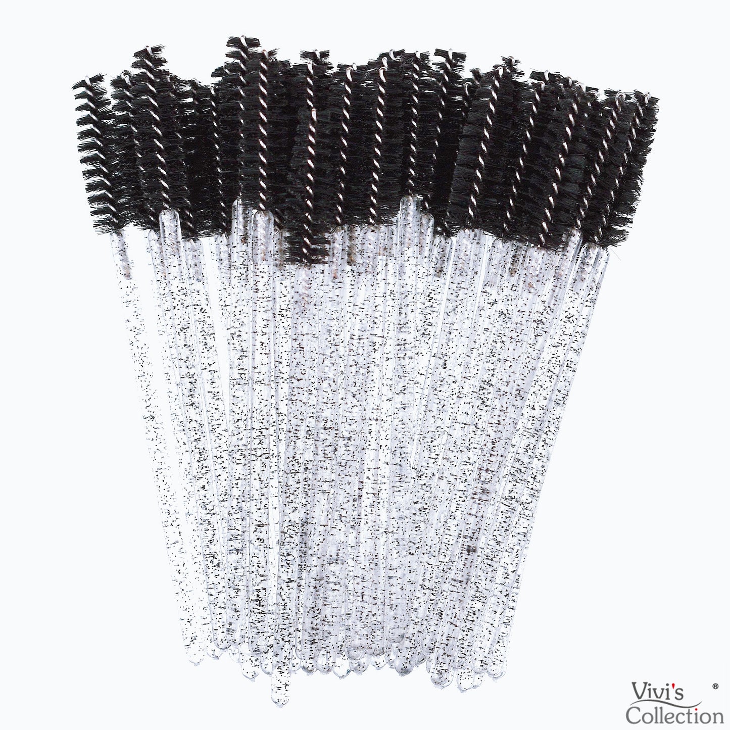 100 Pieces Mascara Wands Eyelash Lash Brushes Eyebrow Spoolies