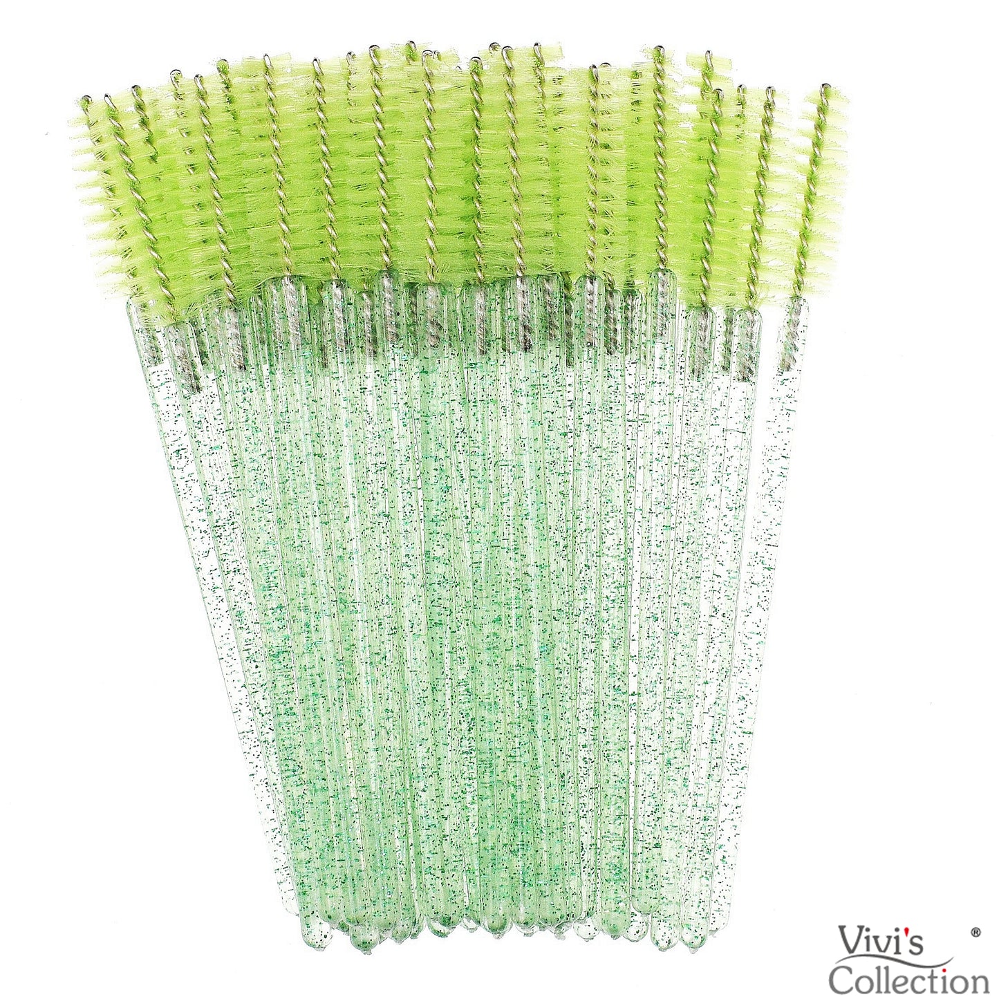 100 Pieces Mascara Wands Eyelash Lash Brushes Eyebrow Spoolies