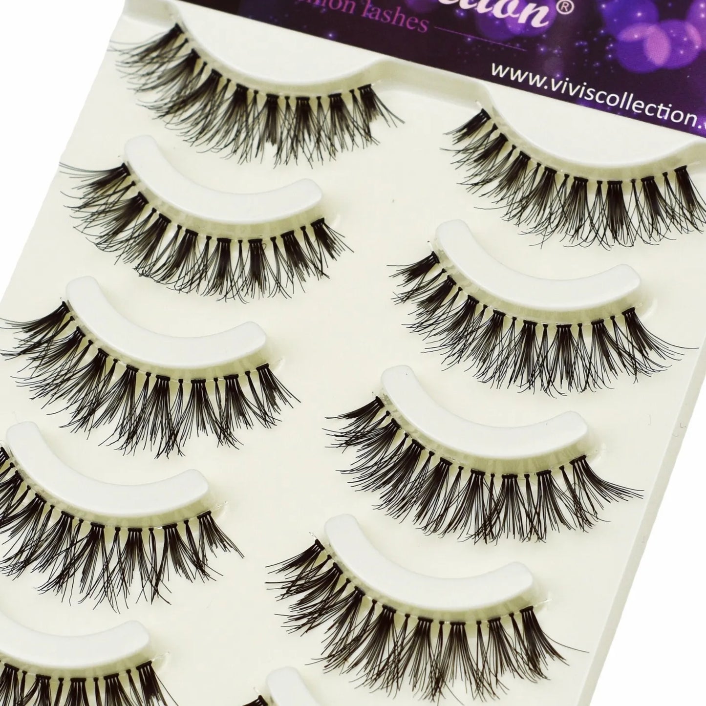 5 Pairs False Eyelashes Long Thick Natural Fake Eye Lashes Set Mink Makeup UK