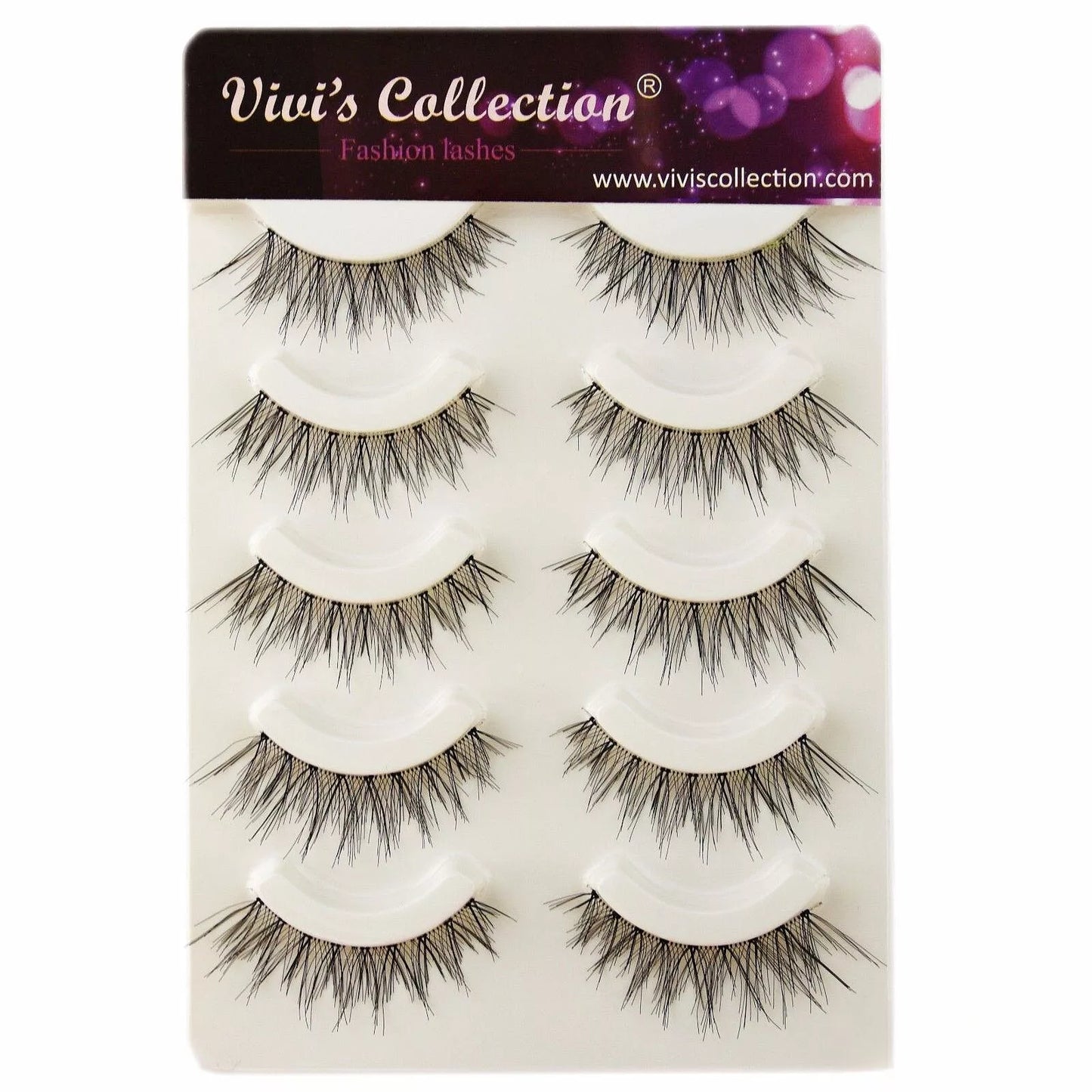 5 Pairs False Eyelashes Long Thick Natural Fake Eye Lashes Set Mink Makeup UK