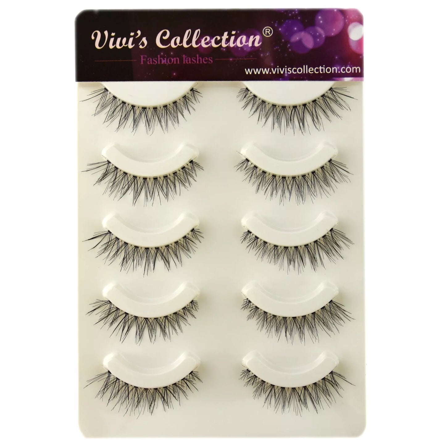5 Pairs False Eyelashes Long Thick Natural Fake Eye Lashes Set Mink Makeup UK