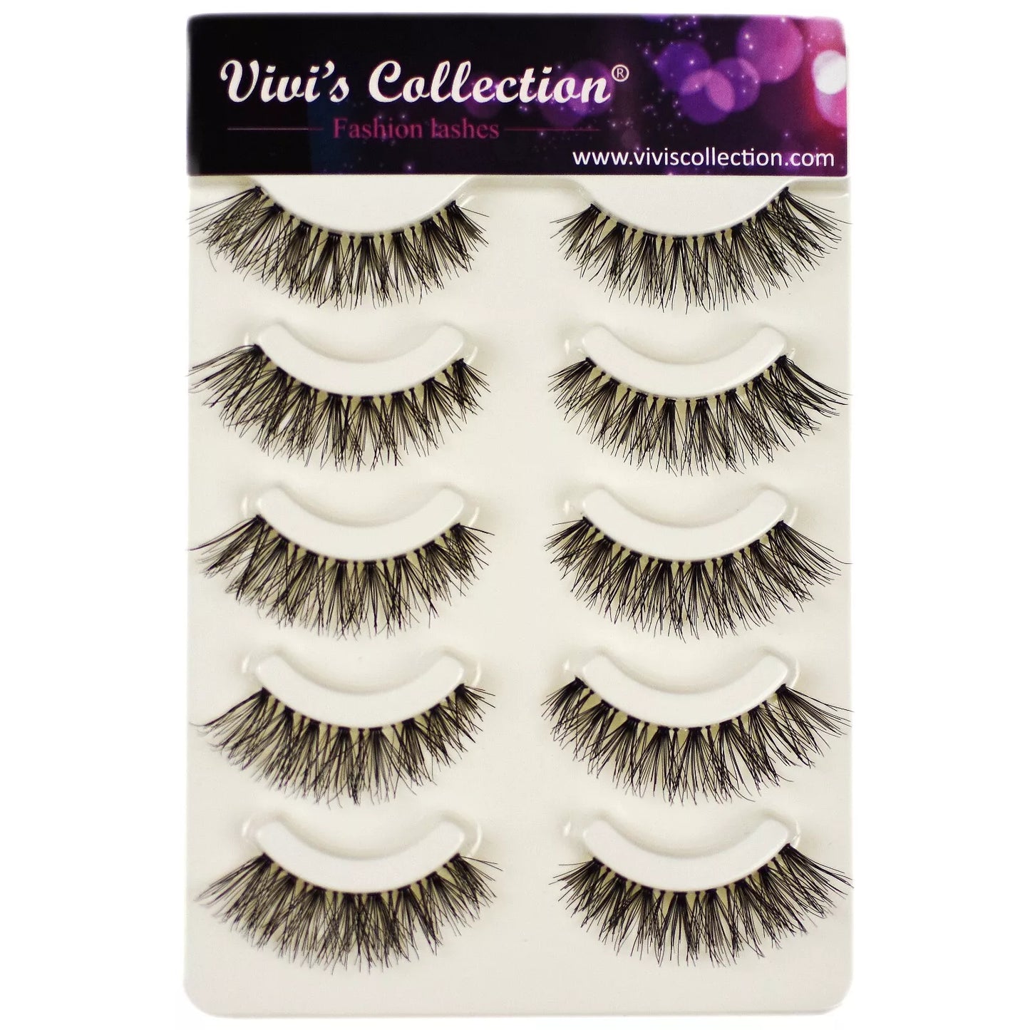5 Pairs False Eyelashes Long Thick Natural Fake Eye Lashes Set Mink Makeup UK