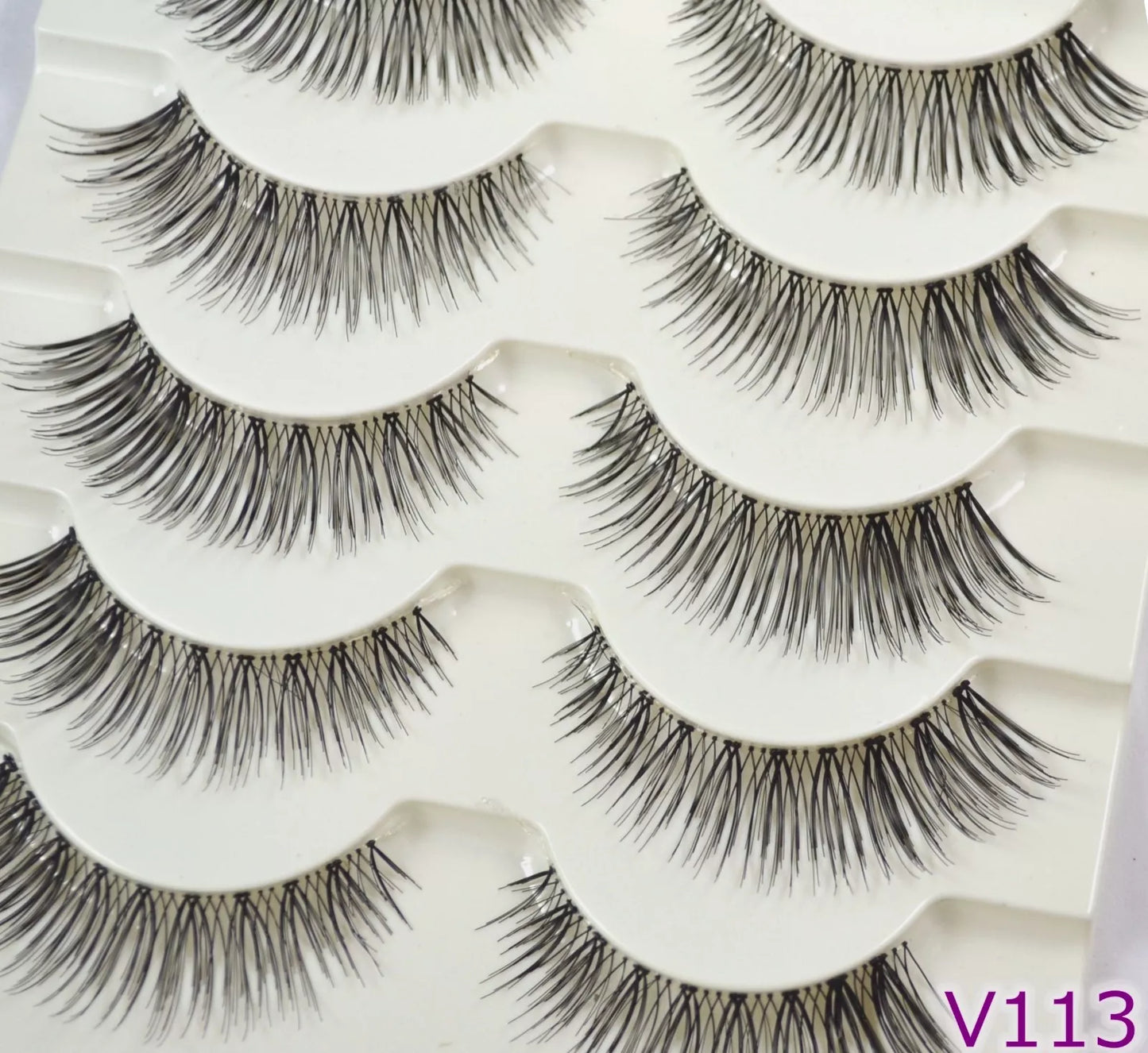 5 Pairs False Eyelashes Long Thick Natural Fake Eye Lashes Set Mink Makeup UK