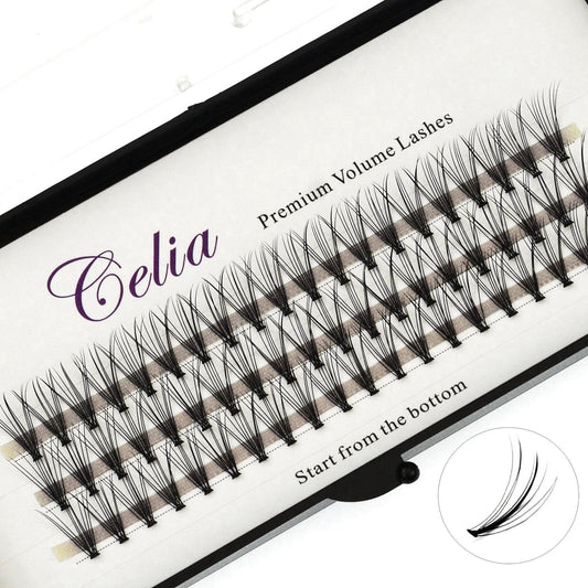 Cluster Lashes - Natural 10p- C Curl - 60 Stand