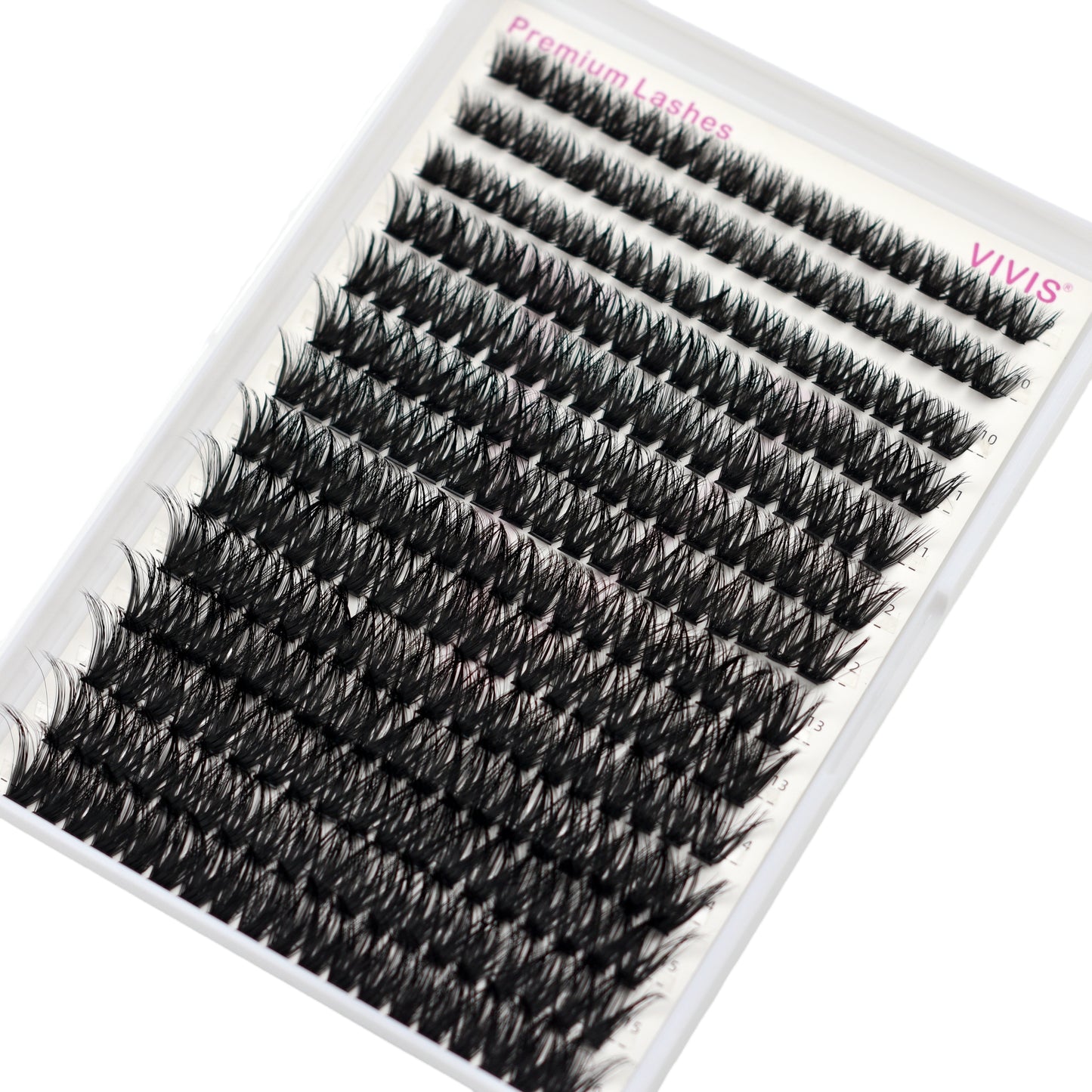Cluster Lashes - Individual Eyelashes - D Curl 80p Extra Thick 9-16mm