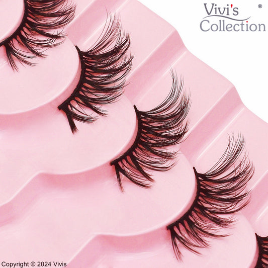 Half Lashes - B15 - Wispy - 1.4cm
