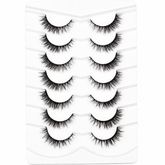 AL001- Extra Short - Fluffy 5D - 1.1cm Length - Cat Eye