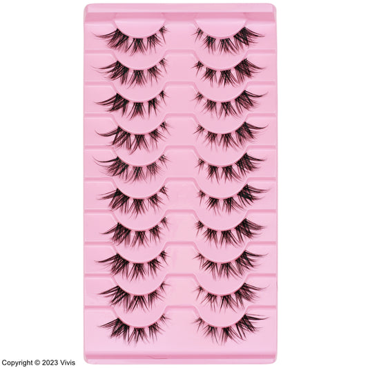 Z01 - Cat Eye 10 Pairs - 1.4cm