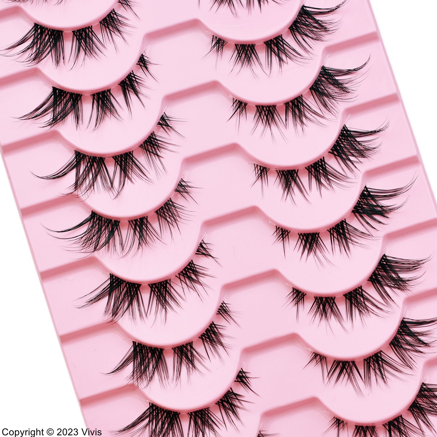 False Lashes - Cat Eye Eyelashes - Wispy