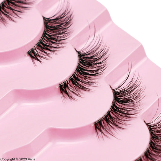 Half Lashes - 318B - Wispy - 1.4cm