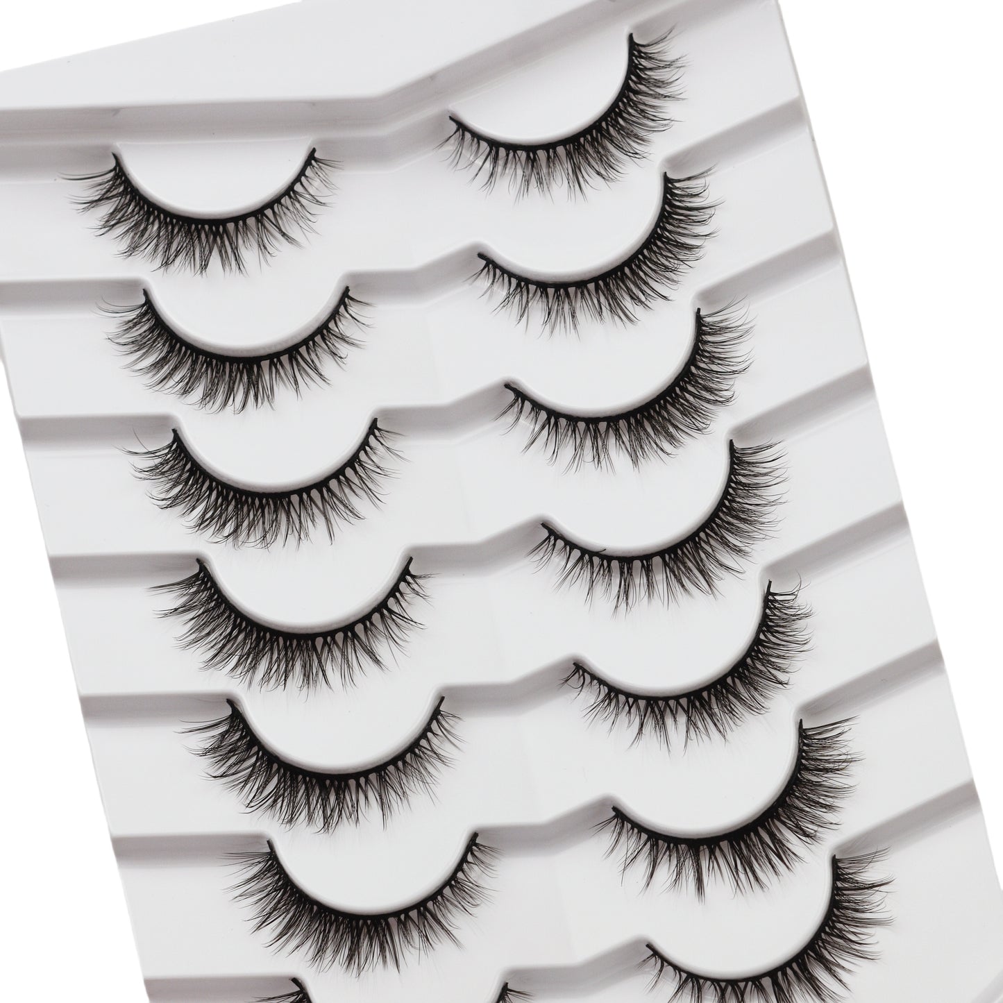 AL001- Extra Short - Fluffy 5D - 1.1cm Length - Cat Eye