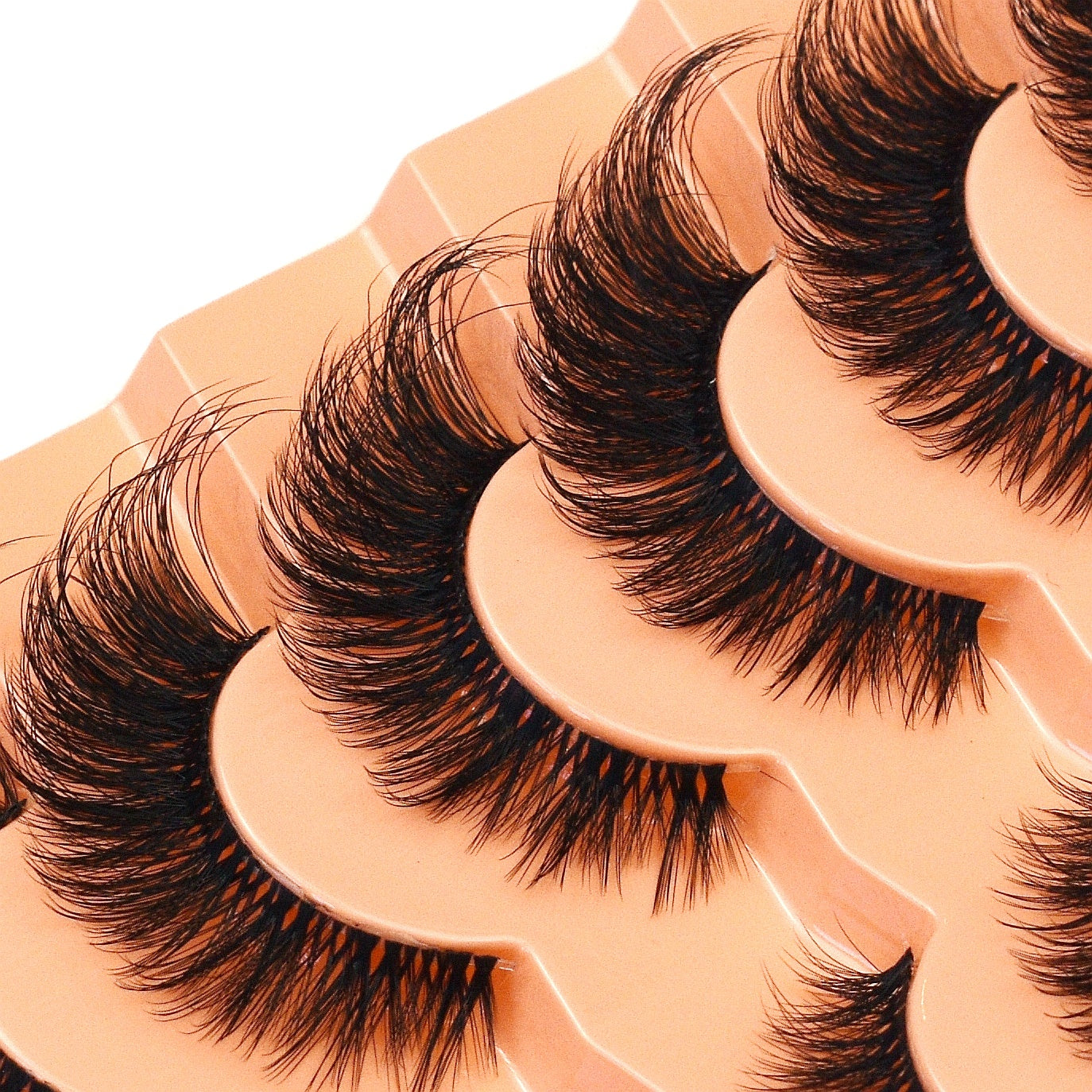 Cat Eye Eyelashes - Long Curly Wispy - 1.5cm