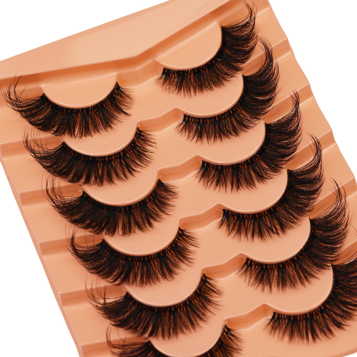 Cat Eye Eyelashes - Long Curly Wispy - 1.5cm