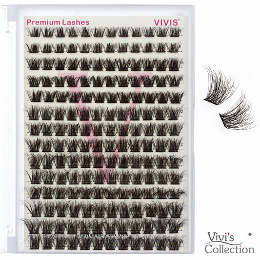 Cluster Lashes - 5D Fluffy - D Curl