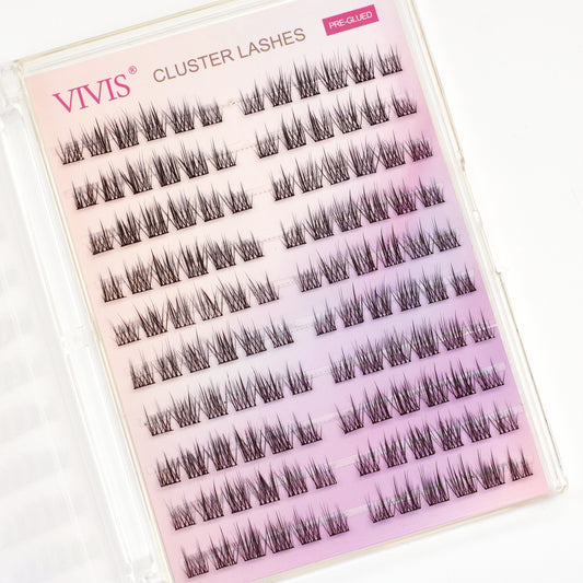 Pre Glued Cluster Lashes C Curl 8-12mm