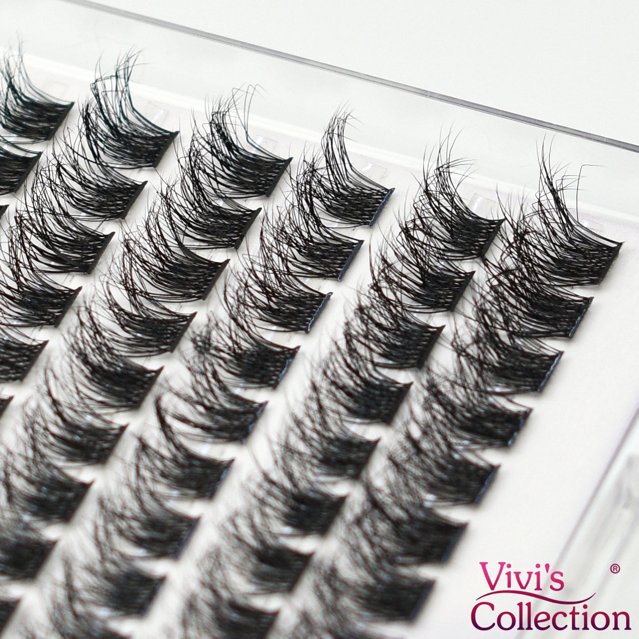 Fluffy Cluster Lashes 10-14mm D Curl