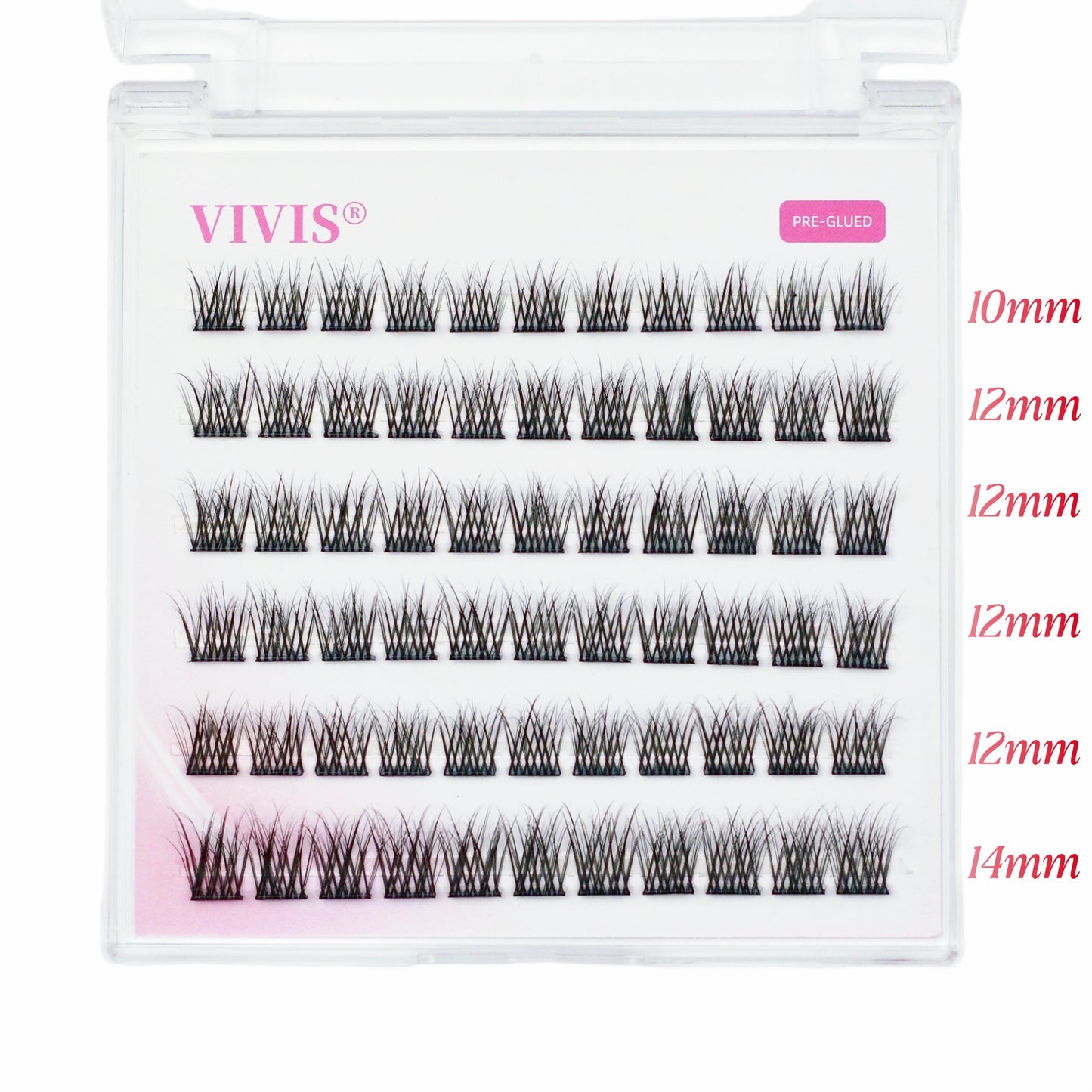 Pre Glued Cluster Lashes - D Curl