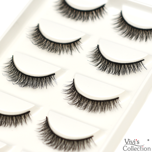 3D- Wispy, Doll Eye Lashes - 1.2cm (Short)