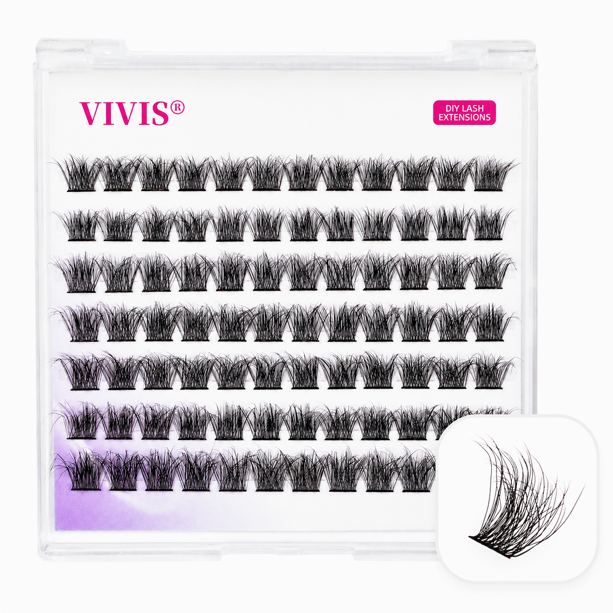 Fluffy Cluster Lashes 10-14mm D Curl