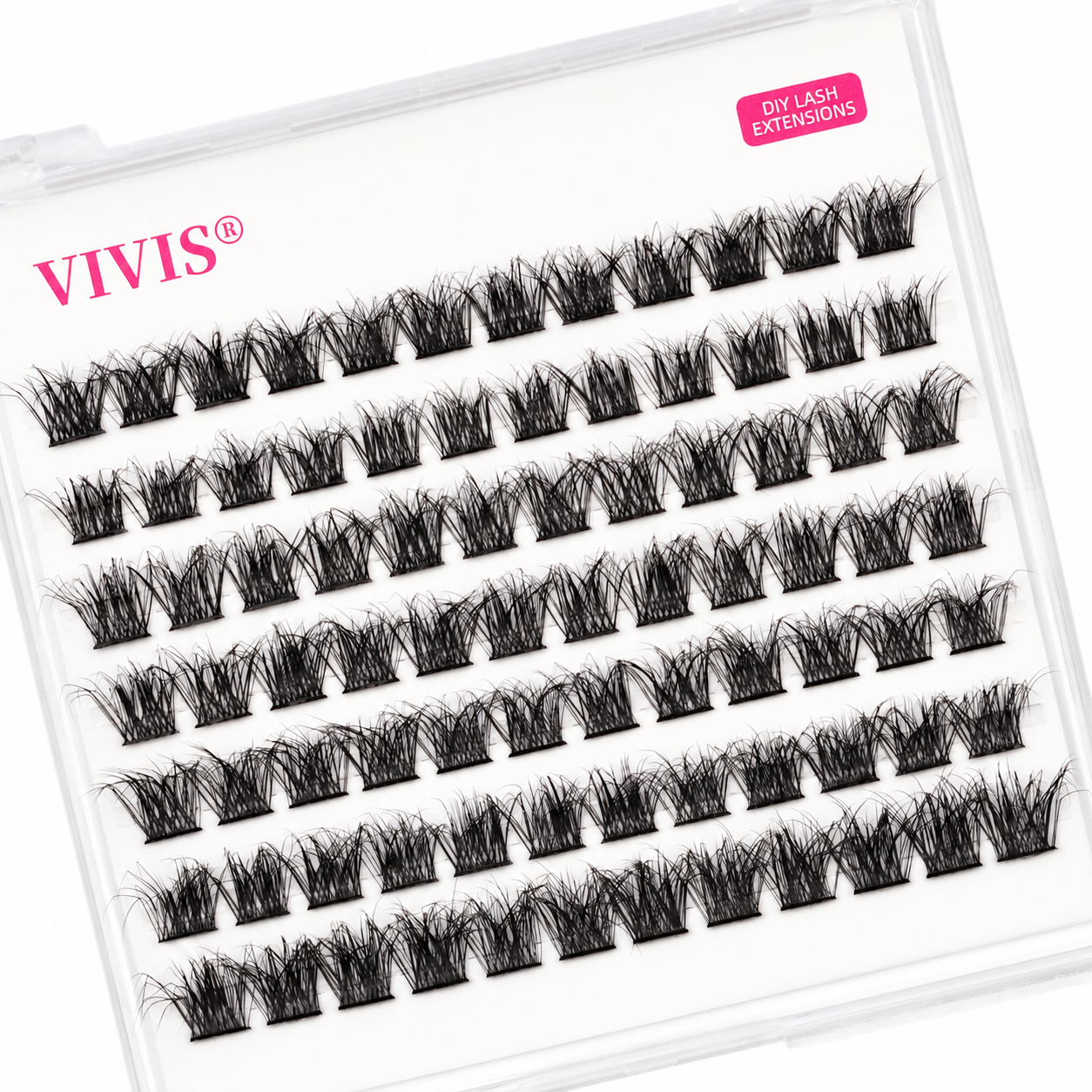 Fluffy Cluster Lashes 10-14mm D Curl