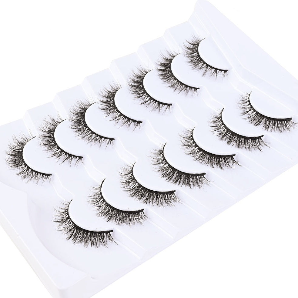 AL001- Extra Short - Fluffy 5D - 1.1cm Length - Cat Eye