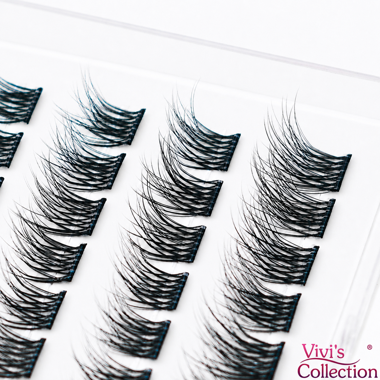 Pre Glued Cluster Lashes - D Curl