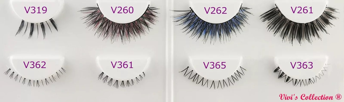 5 Pairs False Eyelashes Long Thick Natural Fake Eye Lashes Set Mink Makeup UK